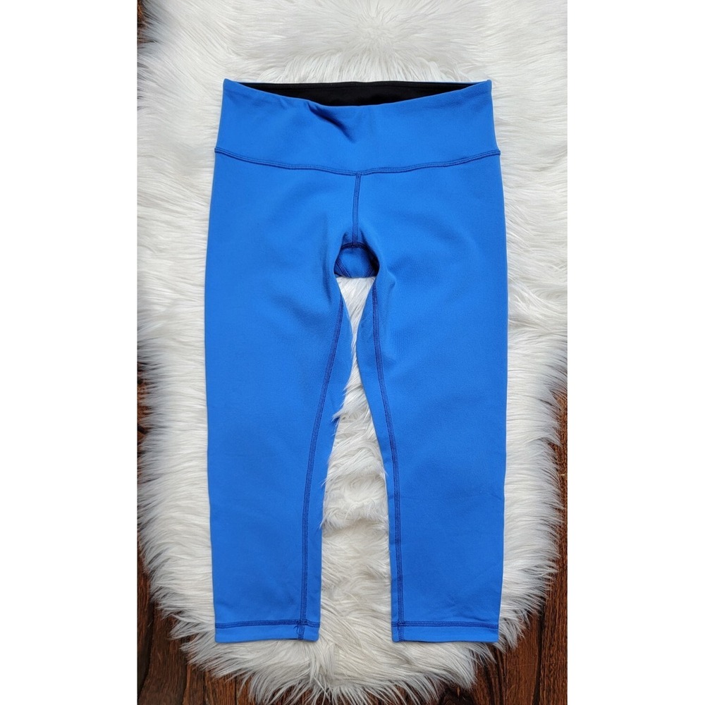 LULULEMON Wunder Under Crop Leggings Women's Size 6 Blue